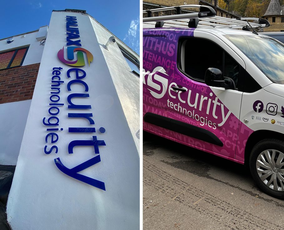 Custom artwork printed vehicle wrap and signage full-colour design
